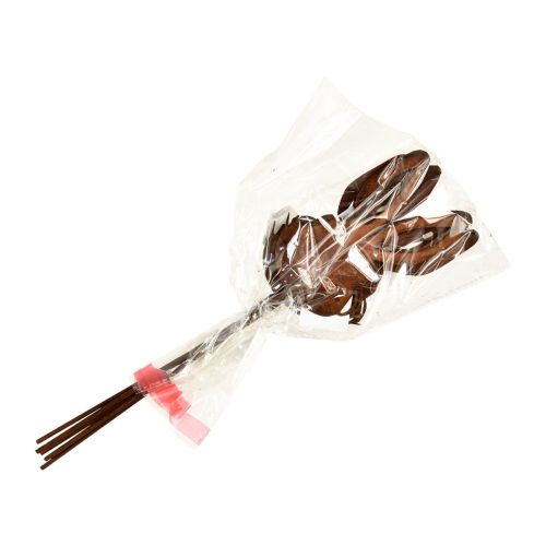 Floristik24 Flower Stick Rust Rabbit Decoration 7.5cm×11.5cm 6 pcs