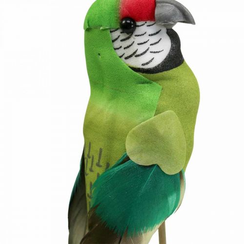 Product Flower plug bird, deco parrot green 23×4.5×5.5cm 6pcs