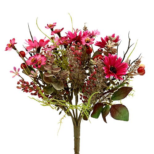 Floristik24 Bouquet with berries pink Ø20cm H24cm