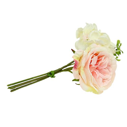 Floristik24 Bouquet mini pink-cream 20cm