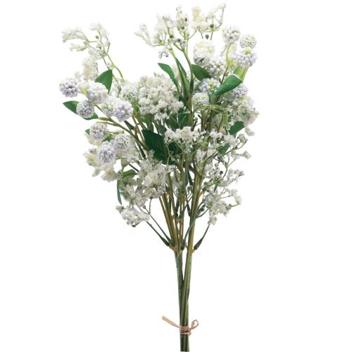 Floristik24 Artificial flower bouquet silk flowers berry branch white 48cm