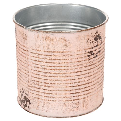 Product Flower pot decorative can salmon metal planter Ø15.5cm H15cm