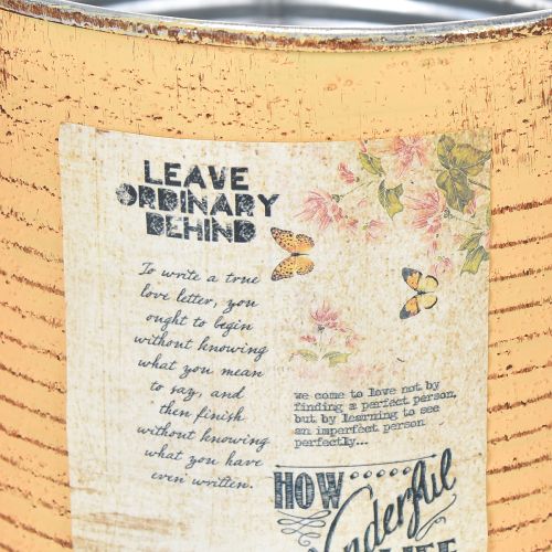 Product Vintage Design Flower Pot Can for Living Room and Office Decoration 15cm 3pcs