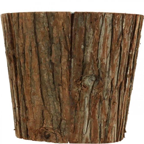 Floristik24 Large flowerpot, planter, tree bark decoration Ø22.5cm H20cm