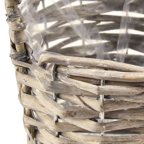 Product Flower pot planter basket willow natural Ø12.5cm/20cm 2-piece set decoration vintage rustic