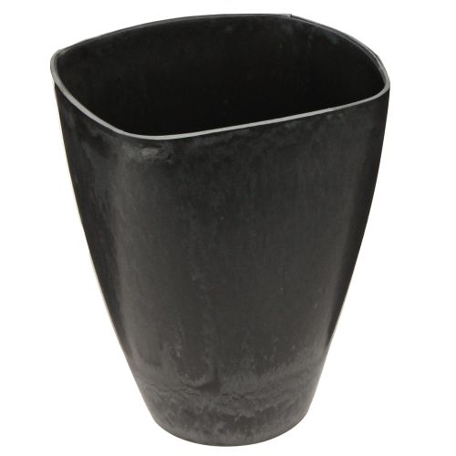 Floristik24 Orchid Pot Flowerpot Plastic Anthracite 13.5x13x16.5cm 4pcs