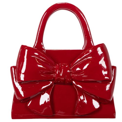 Decorative handbag vase with