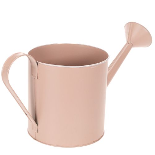 Vintage decorative flower pot/watering can, antique rose zinc, Ø16.5cm H17cm | Floristik24.ie
