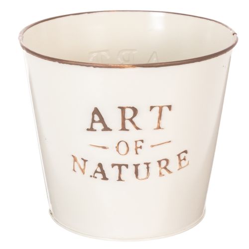 Product Zinc flower pot Art of Nature Cream Ø17.5cm H15cm