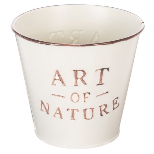 Zinc flower pot, cream, Ø15cm H13.5cm buy online | Floristik24.ie