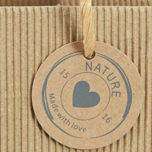 Floristik24 Paper Flowerpot Ribbed with Foil 12x12cm 8 pcs