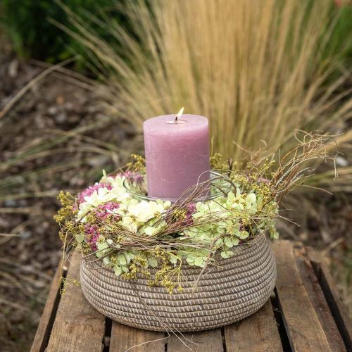 Floristik24 Flower pot boho bowl braided pattern ceramic Ø26cm H10cm