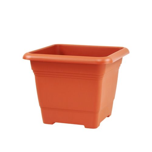 Floristik24 Flower pot "Nora" 19cm x 19cm H15cm terracotta, 1p
