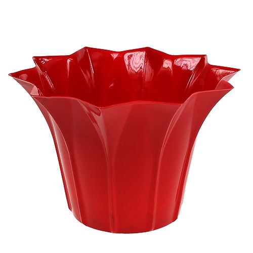 Floristik24 Flower pot plastic Ø14cm red 10pcs