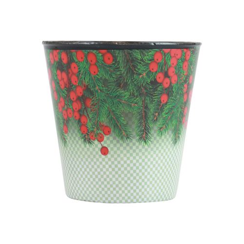 Product Flower pot Christmas planter bucket Ilex Ø11cm H10.5cm