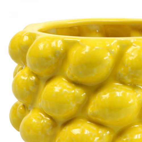 Floristik24 Flower pot lemon planter ceramic yellow Ø18.5cm H12cm