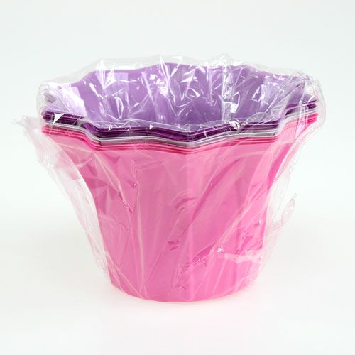 Floristik24 Plastic pot colored Ø15cm H10cm 10pcs