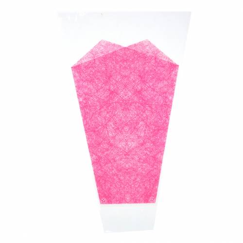 Floristik24 Flower bag pink L40cm B12-30cm 50p