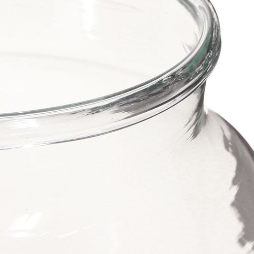 Product Flower vase glass clear glass vase table decoration Ø18cm H22cm