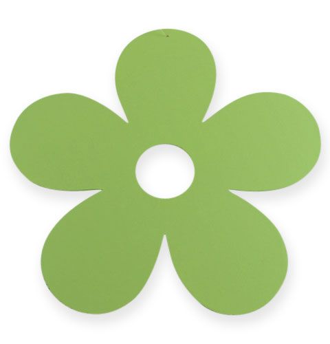 Floristik24 Wooden flower to hang Ø25cm green