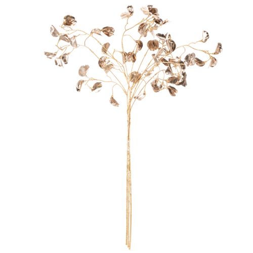 Bean Blossom Branch Metallic Artificial Plant Christmas 80cm 3pcs | Floristik24.ie