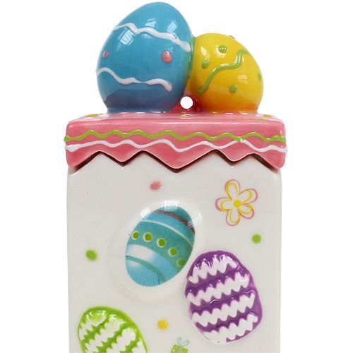 Floristik24 Candy tin pink Easter 13.5cm