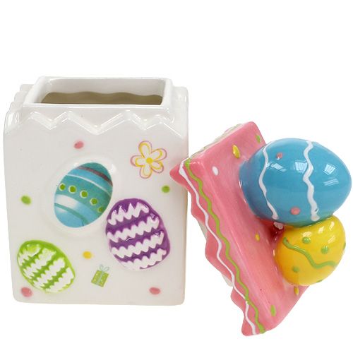 Floristik24 Candy tin pink Easter 13.5cm