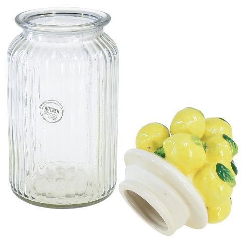 Product Bonboniere glass ceramic lemons summer Ø11cm H27cm