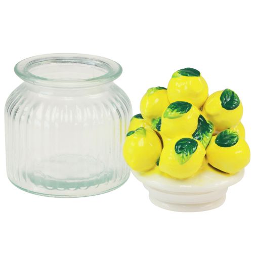 Product Bonboniere Glass with Lid Lemon Cookie Jar Ø11cm H19cm