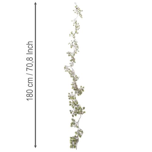 Artificial bonsai garland, finely snow-covered, 180cm | Floristik24.ie