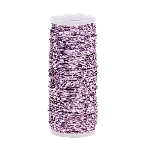 Floristik24 Bouillon effect wire Ø0.30mm 100g/140m lavender