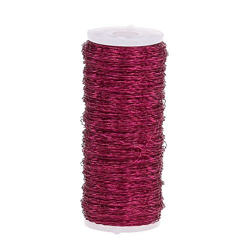 Floristik24 Bouillon effect wire Ø0.30mm 100g/140m pink
