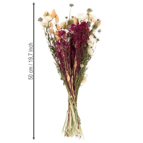 Product Dried flower bouquet perfect for elegant country-style table decoration, 50cm