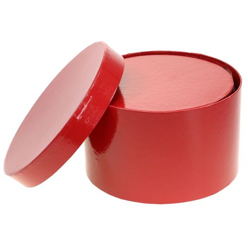 Product Flower box red glossy Ø18/20cm 2 pcs