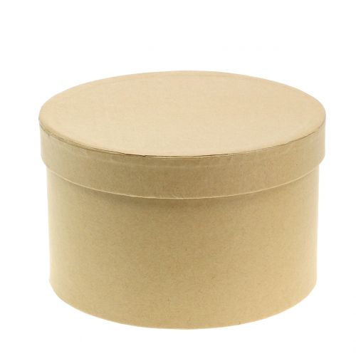 Floristik24 Box round flower box nature Ø14 / 16cm 2pcs