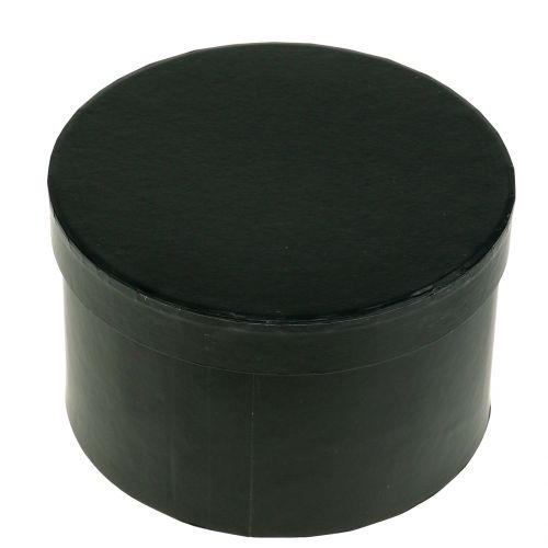Flowerbox round black Ø14cm - 16cm 2pcs