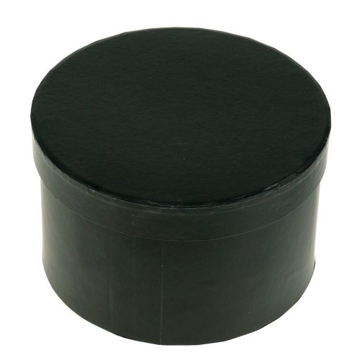 Floristik24 Flowerbox round black Ø14cm - 16cm 2pcs