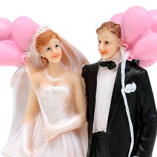 Floristik24 Bridal couple with balloons 14cm