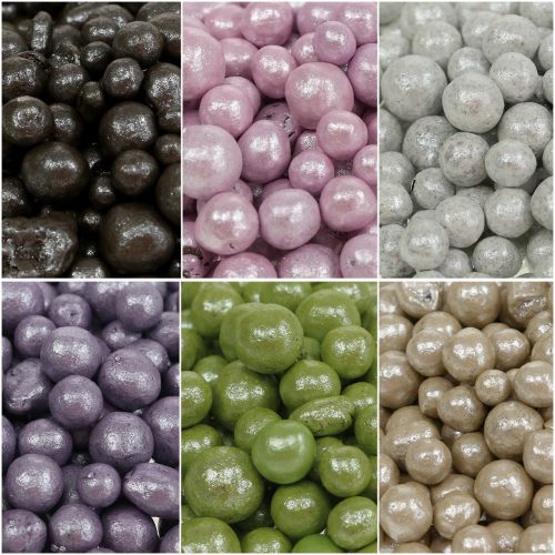 Floristik24 Brilliant decorative beads 4mm - 8mm colored 1l