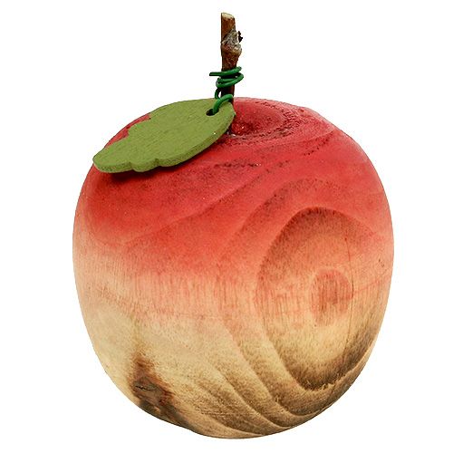 Floristik24 Pear and apple made of wood, assortment 6.5cm-8.5cm 4pcs