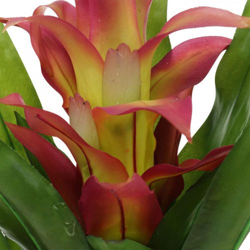 Product Bromeliad artificial Pink Artificial flower to stick 54cm