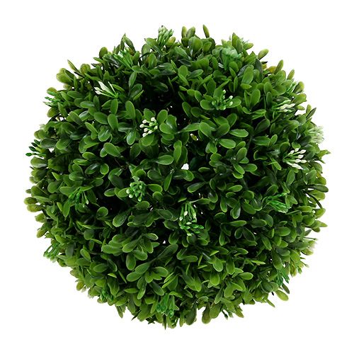 Boxwood ball with flowers decorative ball green Ø18cm 1pc