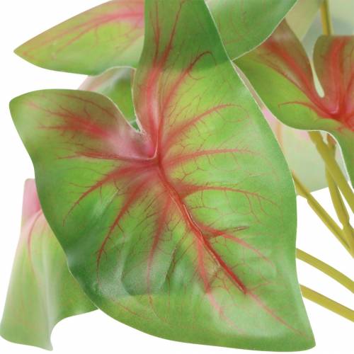 Product Artificial caladium six-leaved green/pink artificial plant like real!
