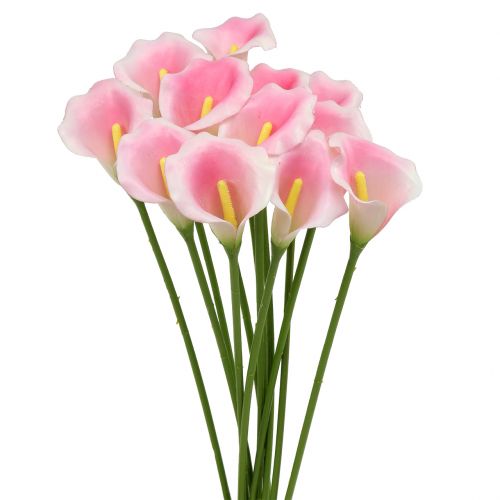Floristik24 Calla decorative flower pink 57cm 12pcs