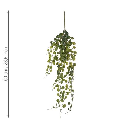 Product Artificial hanging plant with leaves for easy-care home decoration, 60cm, 2 pieces