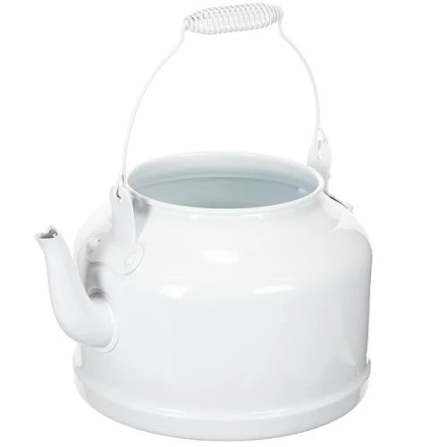 Charming decorative teapot in white, metal planter in country style, vintage planter 27x20.5cm buy online | Floristik24.ie