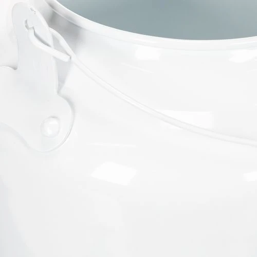 Charming decorative teapot in white, metal planter in country style, vintage planter 27x20.5cm | Floristik24.ie