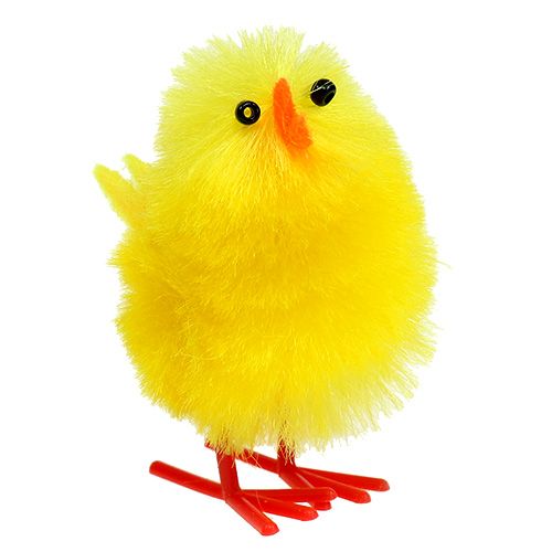 Floristik24 Chenille chick 4cm yellow 4pcs