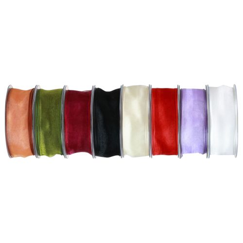 Product Chiffon ribbon organza ribbon 40mm 20m various colors
