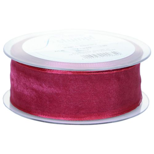 Floristik24 Chiffon ribbon organza ribbon decorative ribbon organza purple 40mm 20m